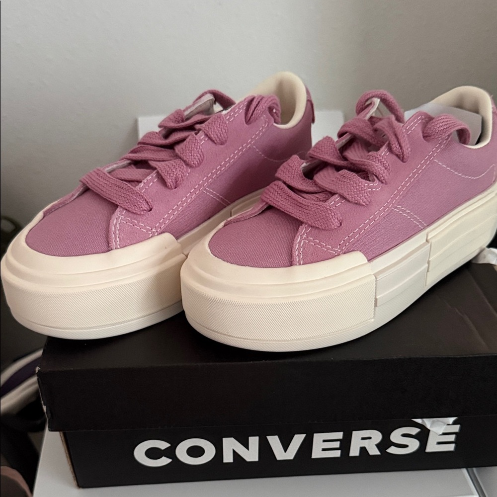 Converse Platform Canvas Sneaker - Mauve Pink with Cream Sole